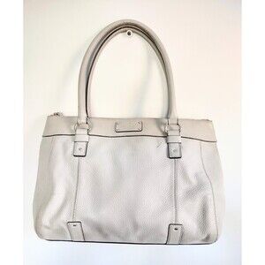 Kate Spade New York Putty Color Large Shoulder Bag 14.5"x11"5.5" Good Condition